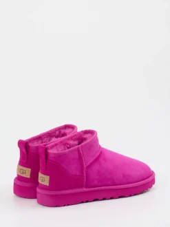 UGG – Stiefeletten aus Veloursleder in Pink