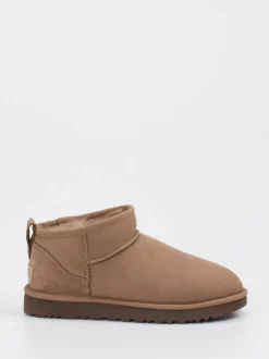 UGG – Stiefeletten aus Veloursleder sandbraun