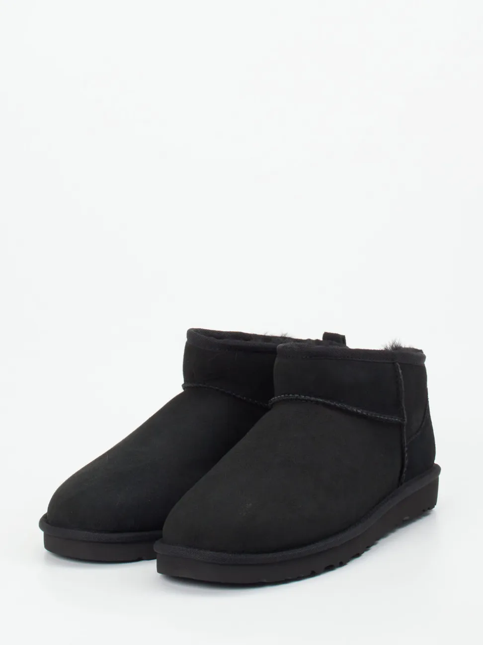 UGG – Stiefeletten aus Veloursleder schwarz