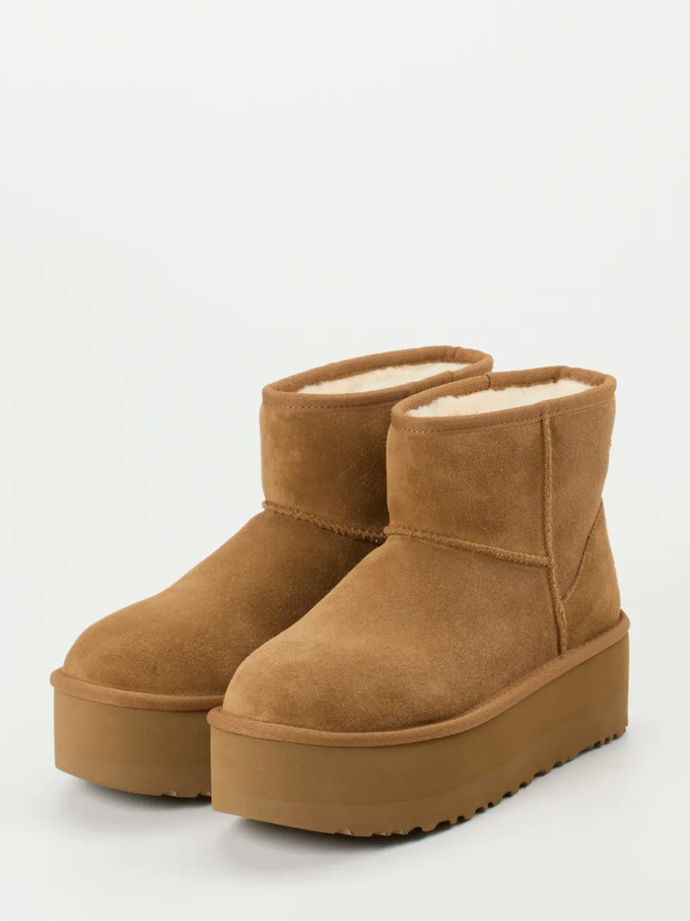 UGG – Stiefeletten aus Veloursleder karamellbraun