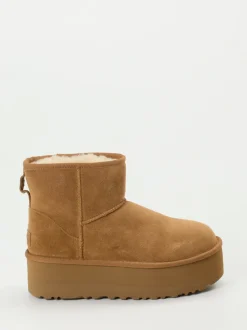 UGG – Stiefeletten aus Veloursleder karamellbraun