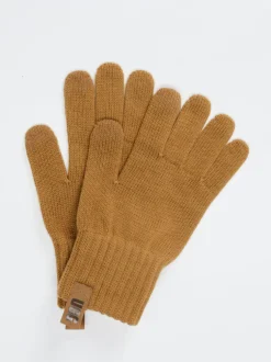 UGG – Strickhandschuhe aus Textil in Braun