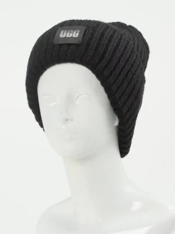 UGG – Strickmütze aus Textil in Schwarz