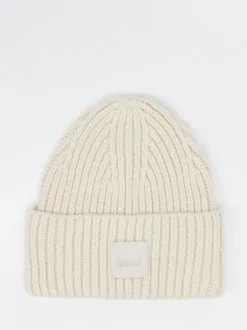 UGG – Strickmütze aus Textil in Cremeweiß