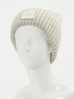 UGG – Strickmütze aus Textil in Hellbeige
