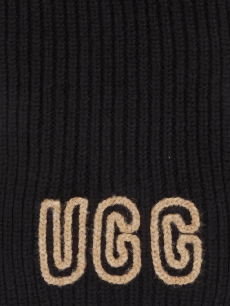 UGG – Strickschal aus Textil in Schwarz