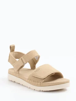 UGG – Trekkingsandale aus Veloursleder beige