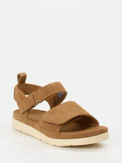 UGG – Trekking-Sandalen aus Veloursleder cognac