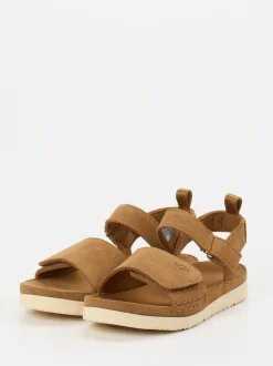 UGG – Trekking-Sandalen aus Veloursleder cognac