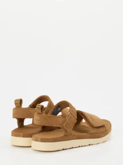 UGG – Trekking-Sandalen aus Veloursleder cognac