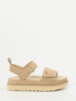 UGG – Trekking-Sandalen aus Veloursleder beige