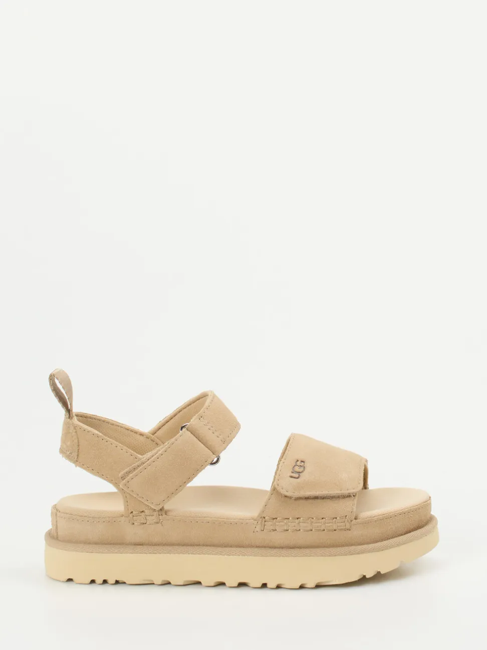 UGG – Trekking-Sandalen aus Veloursleder beige