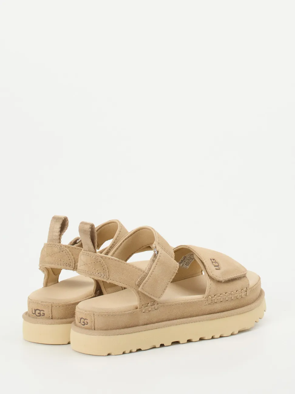 UGG – Trekking-Sandalen aus Veloursleder beige