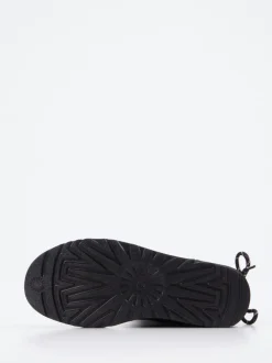 UGG – Winterboots aus Leder schwarz matt
