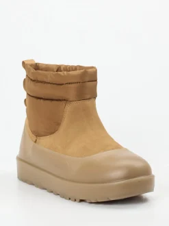 UGG – Winter-Boots aus Veloursleder und Nylon cognac
