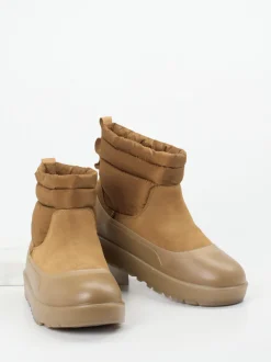 UGG – Winter-Boots aus Veloursleder und Nylon cognac