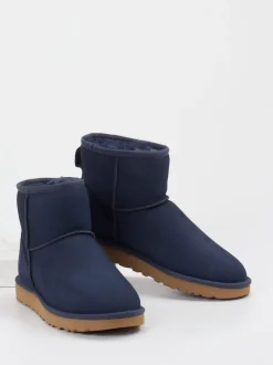 UGG – Winterboots aus Veloursleder Dunkelblau