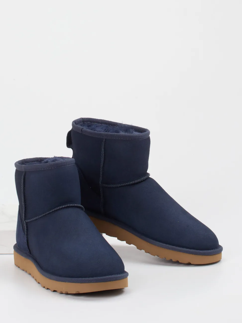 UGG – Winterboots aus Veloursleder Dunkelblau