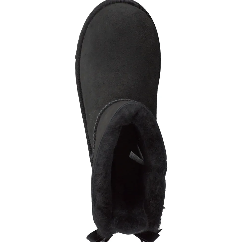 UGG – Winterboots aus Veloursleder Schwarz