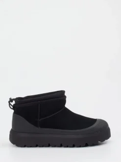 UGG – Winter-Boots aus Veloursleder schwarz