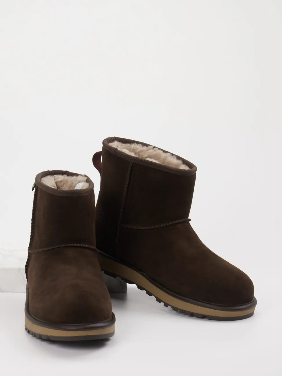 UGG – Winter-Boots aus Veloursleder Dunkelbraun