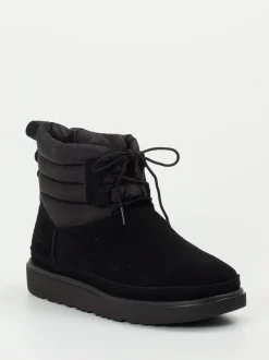 UGG – Winter-Boots aus Veloursleder schwarz