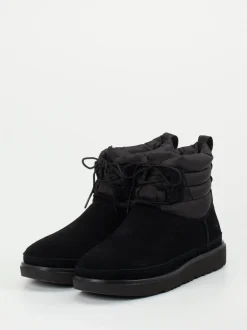 UGG – Winter-Boots aus Veloursleder schwarz