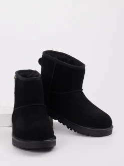 UGG – Winter-Stiefelette aus Veloursleder schwarz