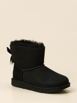 UGG – Winter-Stiefeletten aus Veloursleder Schwarz