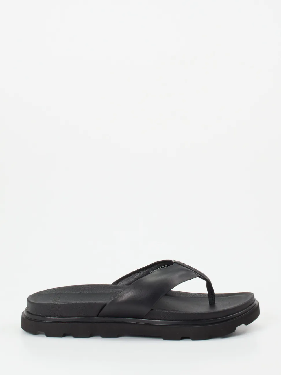 UGG – Zehentrenner aus Kalbleder schwarz