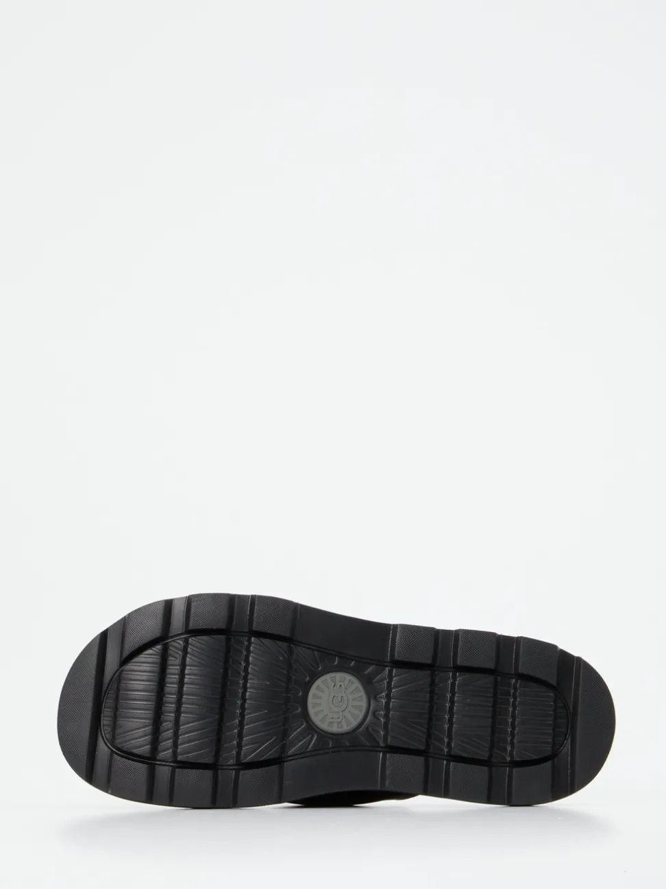 UGG – Zehentrenner aus Kalbleder schwarz