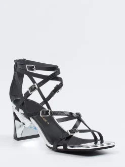 United Nude – High Heel Sandalen aus Kalbleder schwarz