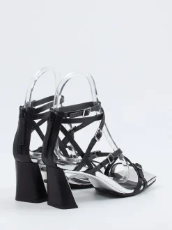 United Nude – High Heel Sandalen aus Kalbleder schwarz