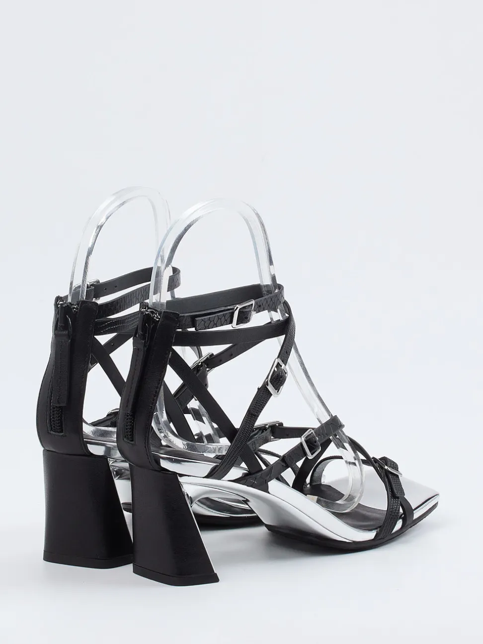United Nude – High Heel Sandalen aus Kalbleder schwarz