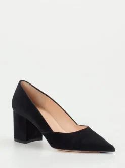 Unützer – Blockabsatz-Pumps aus Veloursleder schwarz