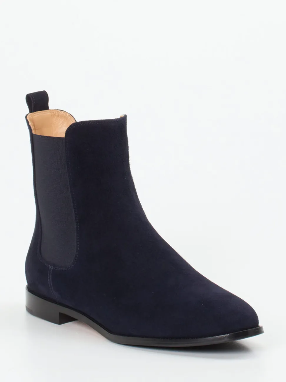 Unützer – Chelsea Boots aus Veloursleder Dunkelblau