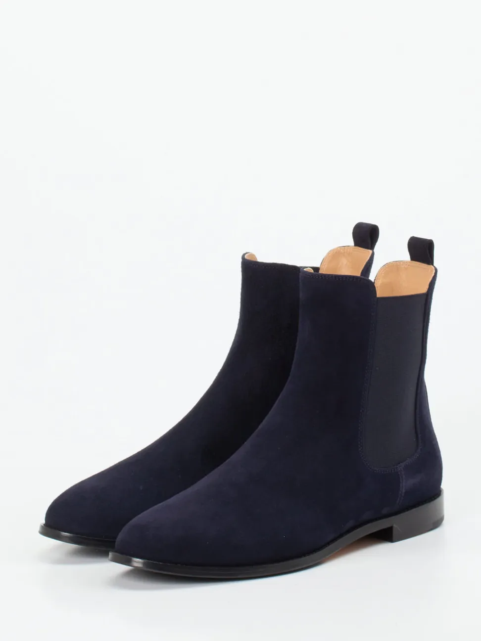 Unützer – Chelsea Boots aus Veloursleder Dunkelblau