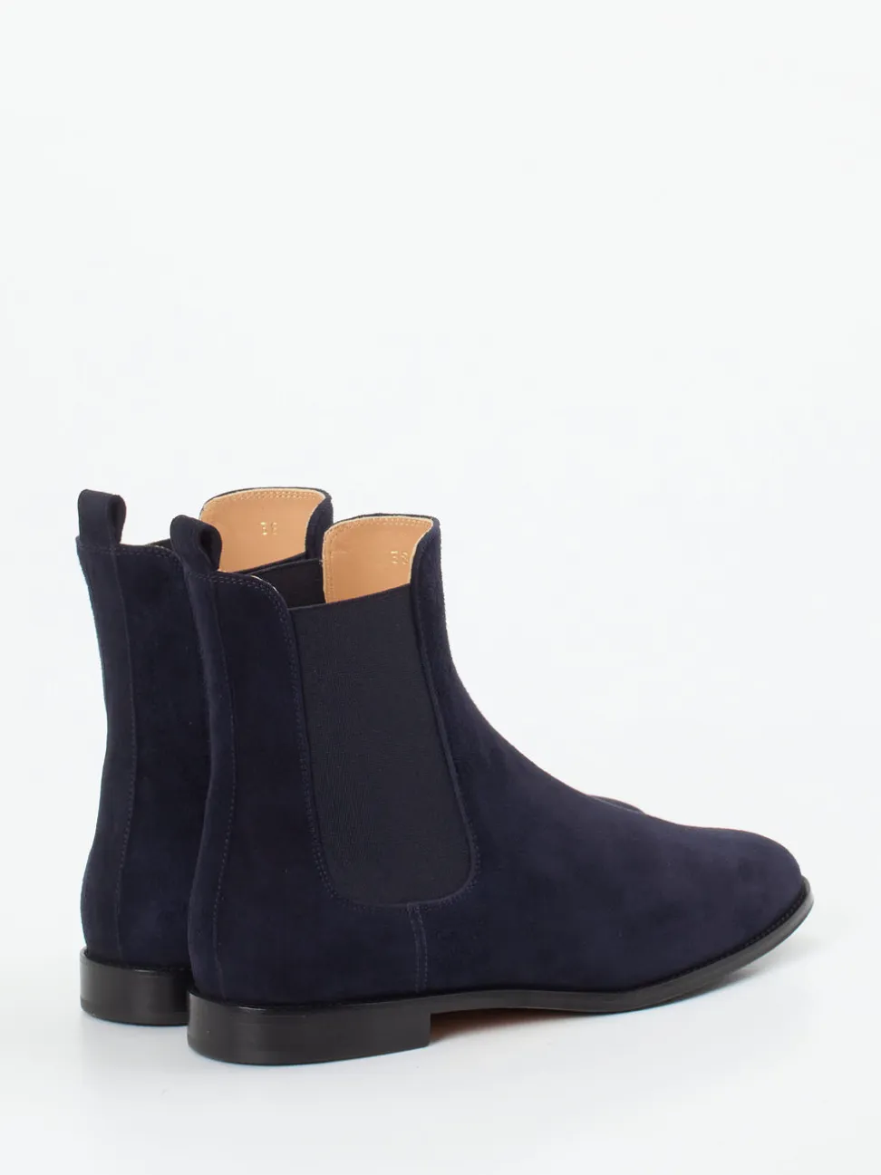 Unützer – Chelsea Boots aus Veloursleder Dunkelblau