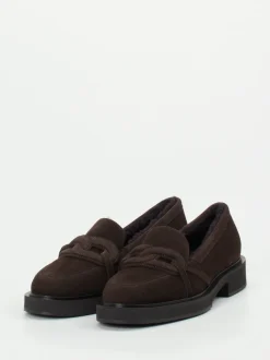 Unützer – Loafer aus Veloursleder Dunkelbraun