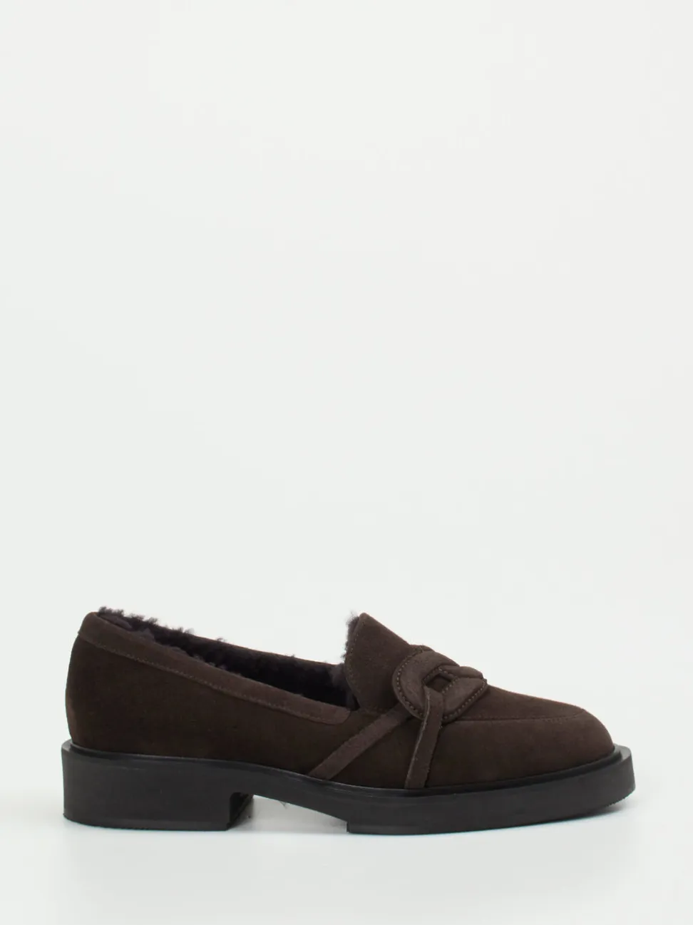 Unützer – Loafer aus Veloursleder Dunkelbraun