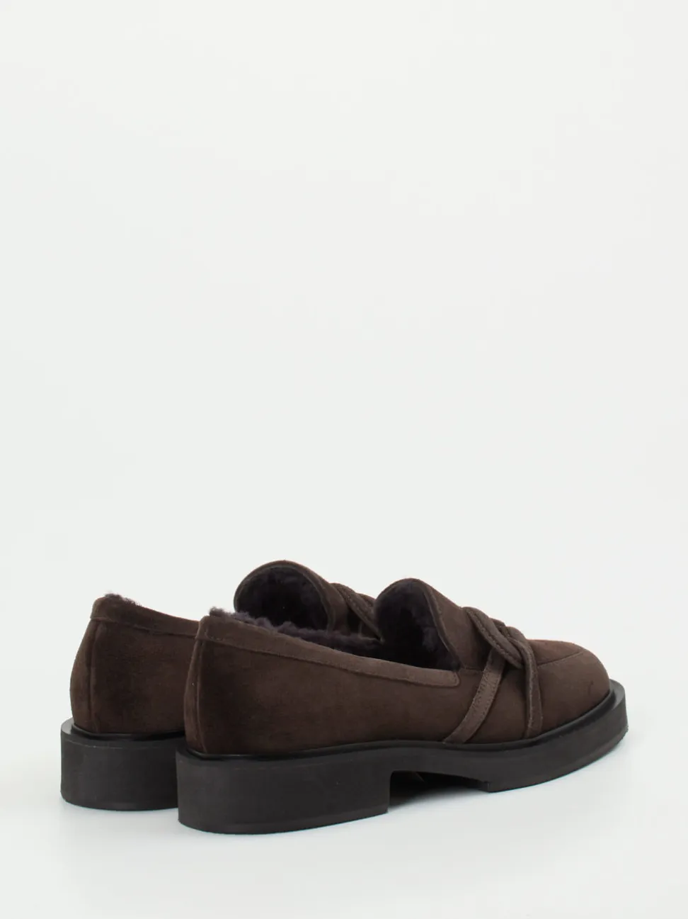 Unützer – Loafer aus Veloursleder Dunkelbraun