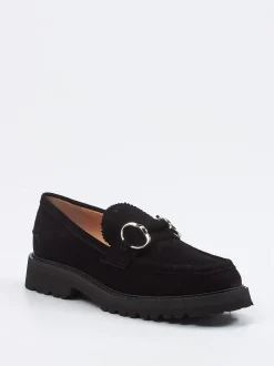 Unützer – Loafer aus Veloursleder Schwarz