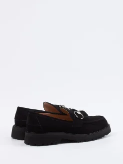 Unützer – Loafer aus Veloursleder Schwarz