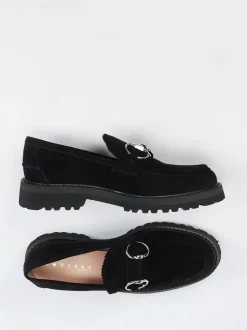Unützer – Loafer aus Veloursleder Schwarz