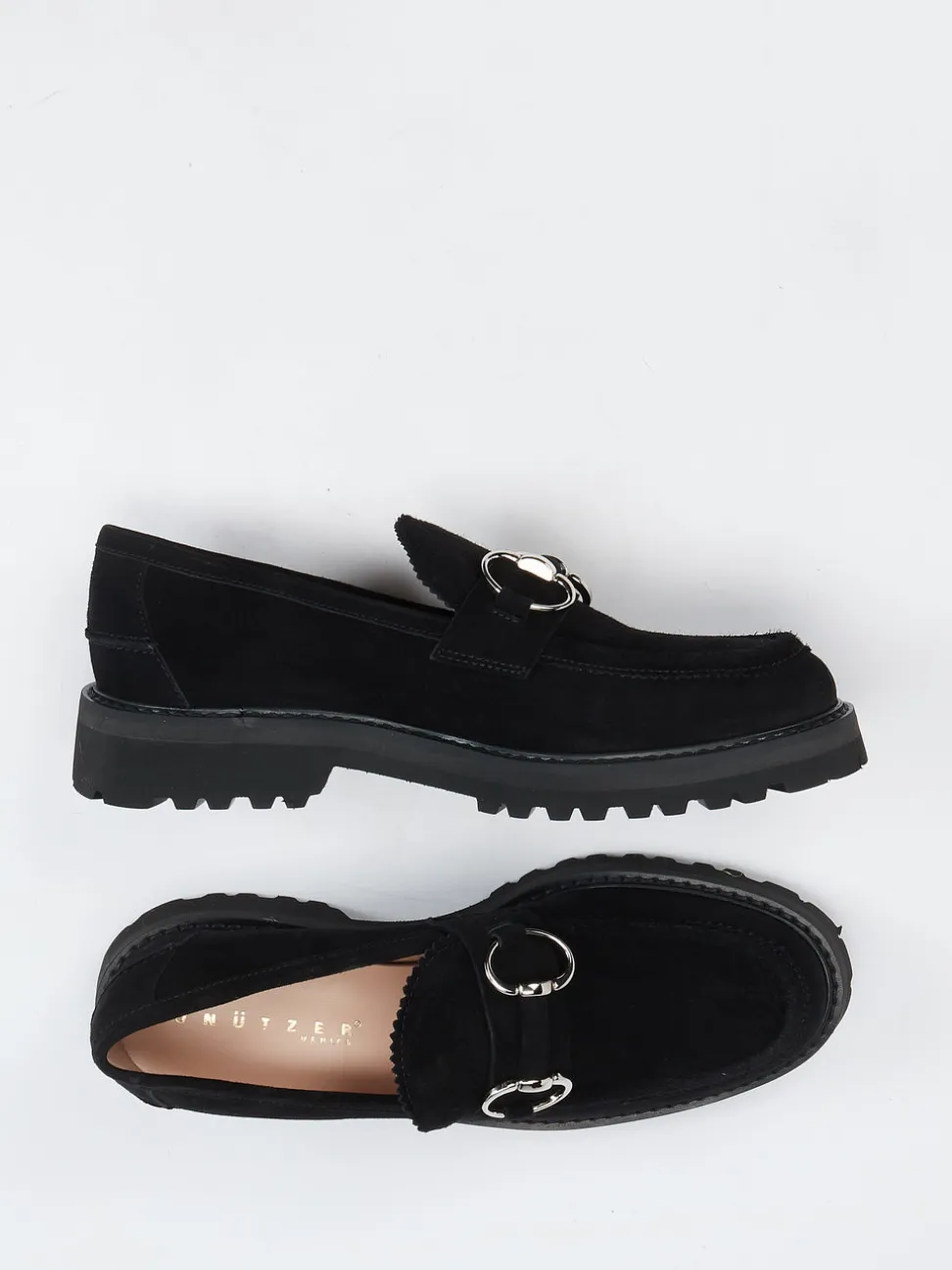 Unützer – Loafer aus Veloursleder Schwarz