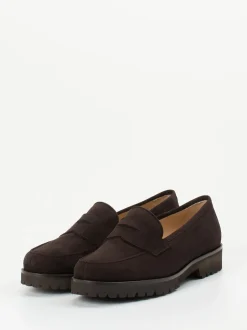 Unützer – Loafer aus Veloursleder dunkelbraun