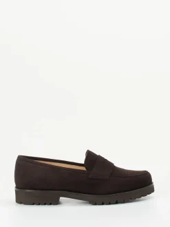 Unützer – Loafer aus Veloursleder dunkelbraun