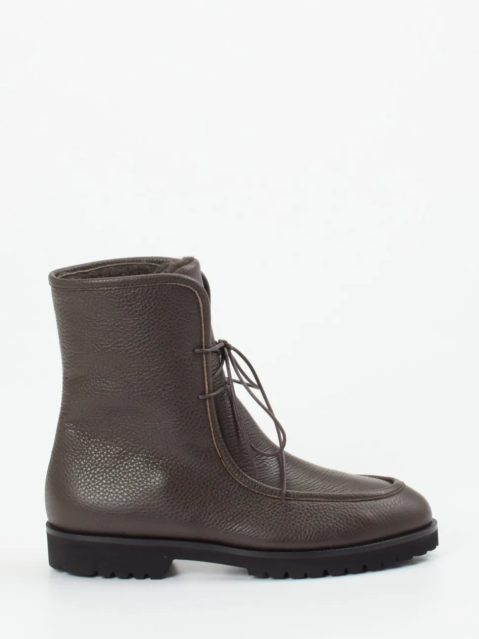 Unützer – Schnürstiefelette aus Kalbleder braun