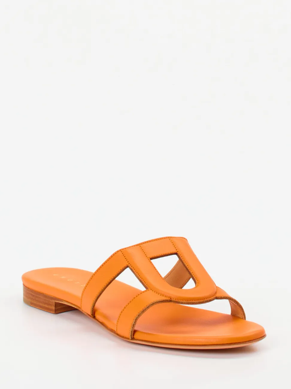 Unützer – Slides aus Kalbleder in Orange