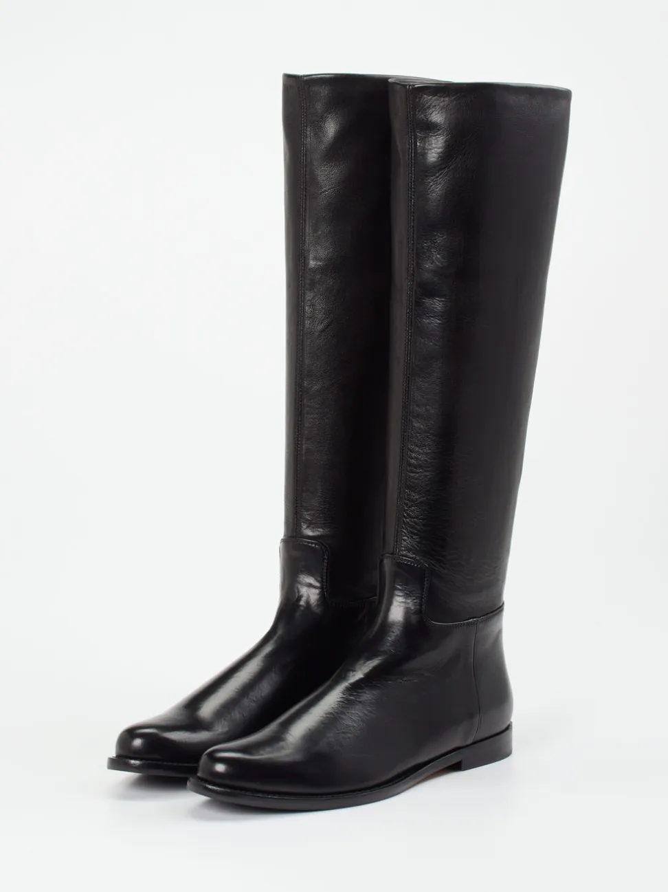 Unützer – Stiefel aus Lammleder schwarz glänzend
